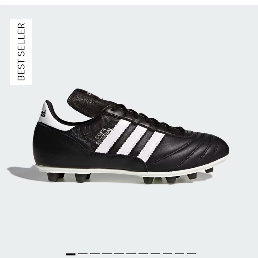 Adidas Copa Mundial Soccer Cleats - men’s size 13, black & white